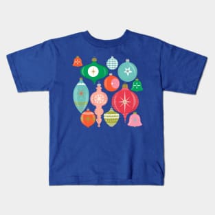 Retro Christmas ornaments Kids T-Shirt